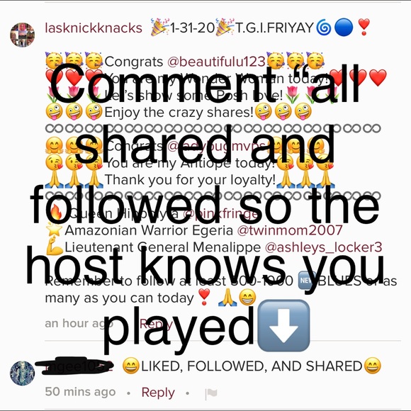 HOW TO PLAY A SHARE/FOLLOW GAME - Picture 6 of 6